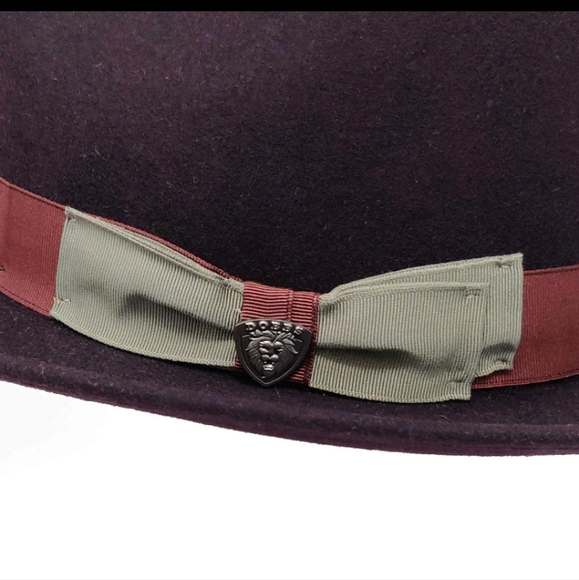 Dobbs Fifth Ave New York ANTIGUA Wool Men's Fedora Hat Burgundy Size: Small - Picture 2 of 14